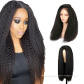 13x6 frontal Afro Kinky Straight Wig Hd Transparent Lace Frontal Human Hair Wig India Remy Yaki Human Hd Lace Frontal Wi